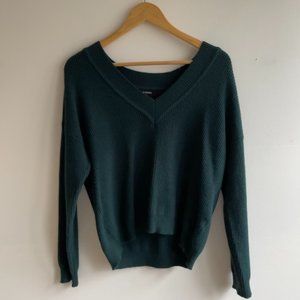 Green V Neck Sweater